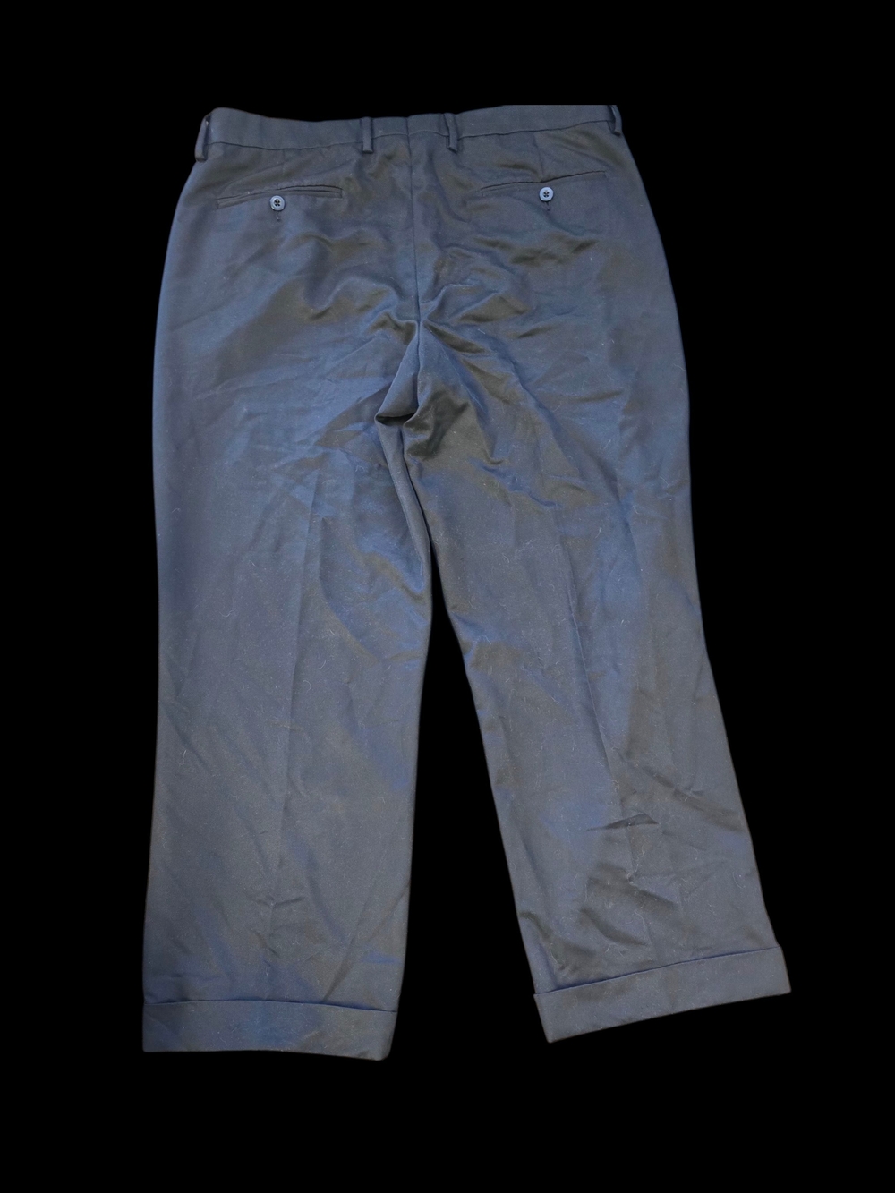 Merona Men's Navy Blue Dress Pants - Tailored Cuffed Trousers